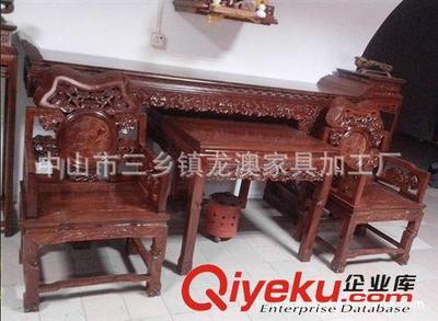仿古家具,紅木家具,小葉紅檀中堂6件套-中山市三鄉鎮龍澳家具加工廠提供仿古家具,紅木家具,小葉紅檀中堂6件套的相關介紹、產品、服務、圖片、價格中山市三鄉鎮龍澳家具加工廠、榆木;酸枝;非洲花梨